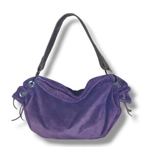 Pre-loved Vintage Lupé Suede Hobo Bag